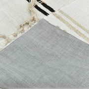 Kilim Turc Écru à Rayures, Style Scandinave, Salon et Chambre, 176x252Cm