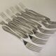 Fourchettes Deetjen Métal Argenté filet poinçon orfèvrerie service X 12