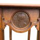 Tall Art Nouveau carved wooden side table