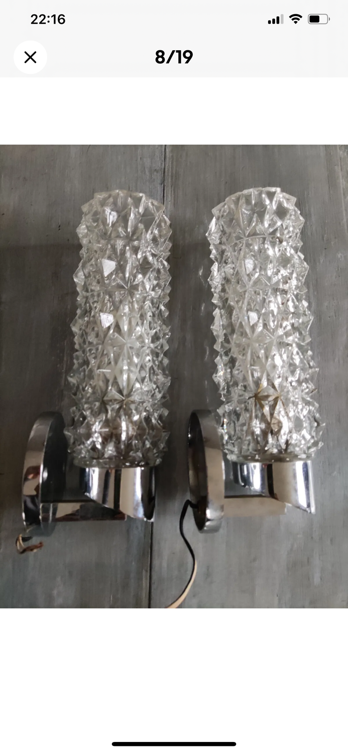 Pair of vintage wall lights