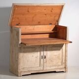 Ancienne commode de bureau blanche (vers 1920)