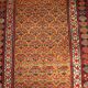 Handmade antique Persian Kurdish rug 125cm x 235cm 1880s - 1B414