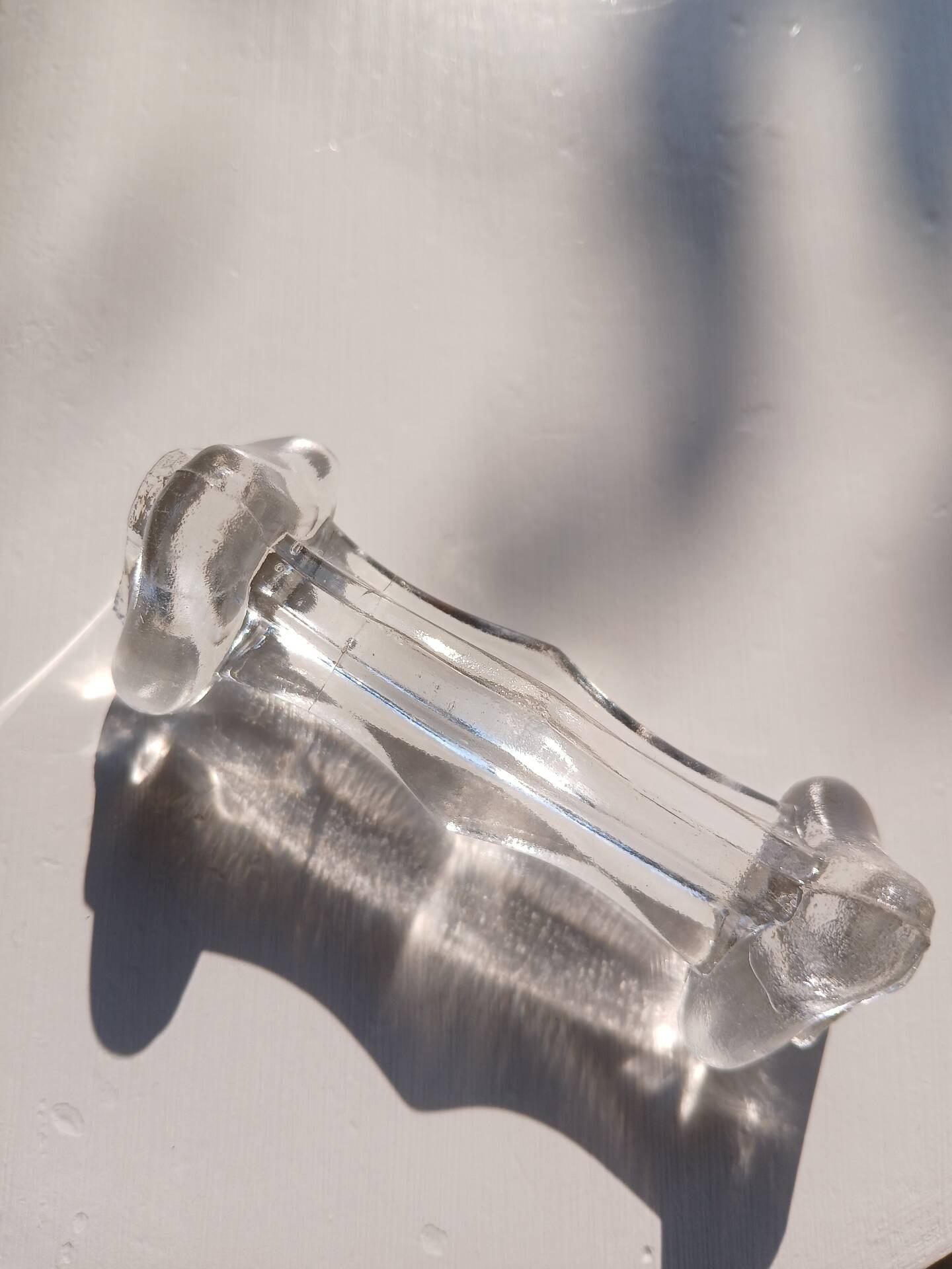 Set of 10 glass knife rests