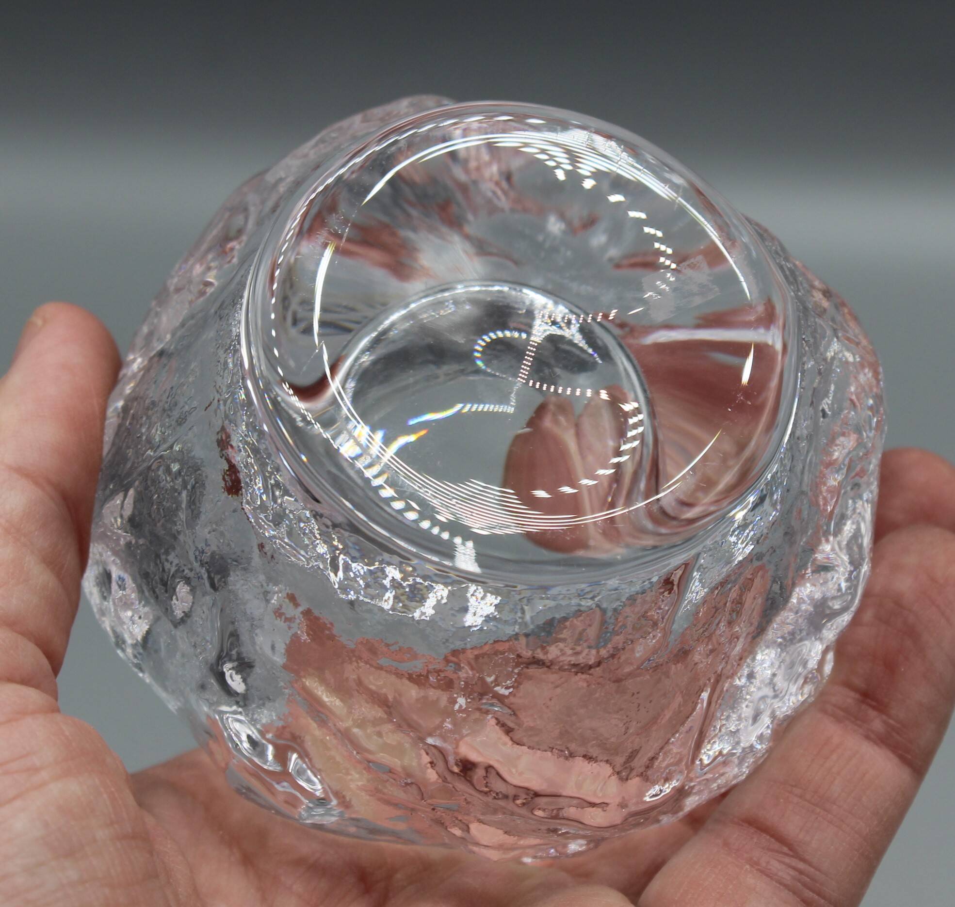 Beautiful snow globe candle holder - scandinavian design - kosta boda