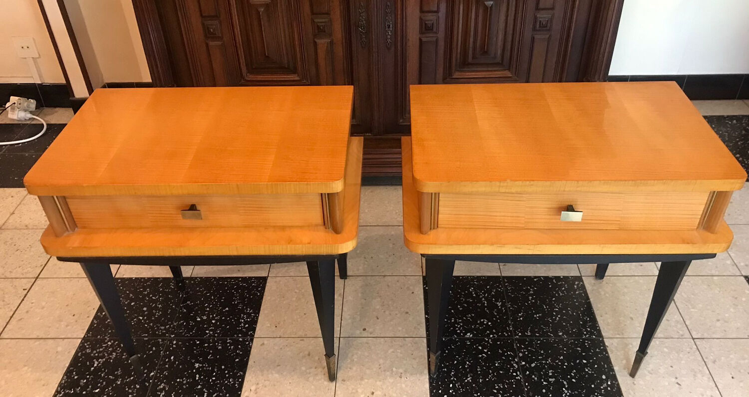 Vintage formica bedside tables