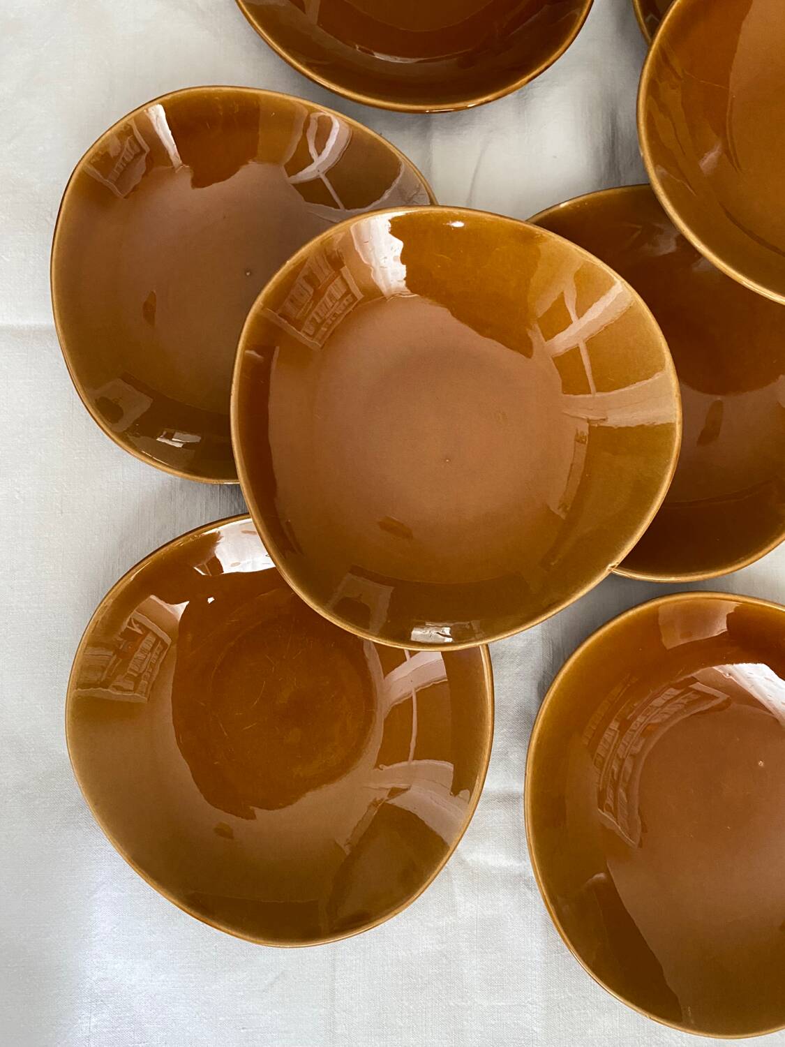 8 free-form cap plates, Niderviller