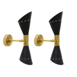 Pair butterfly socnces in the style of the 50