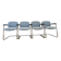 Set of 4 drabert armchairs with chrome legs, 1980