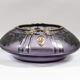 Art Deco vase in mauve glass D'Argyl with a pewter mount.