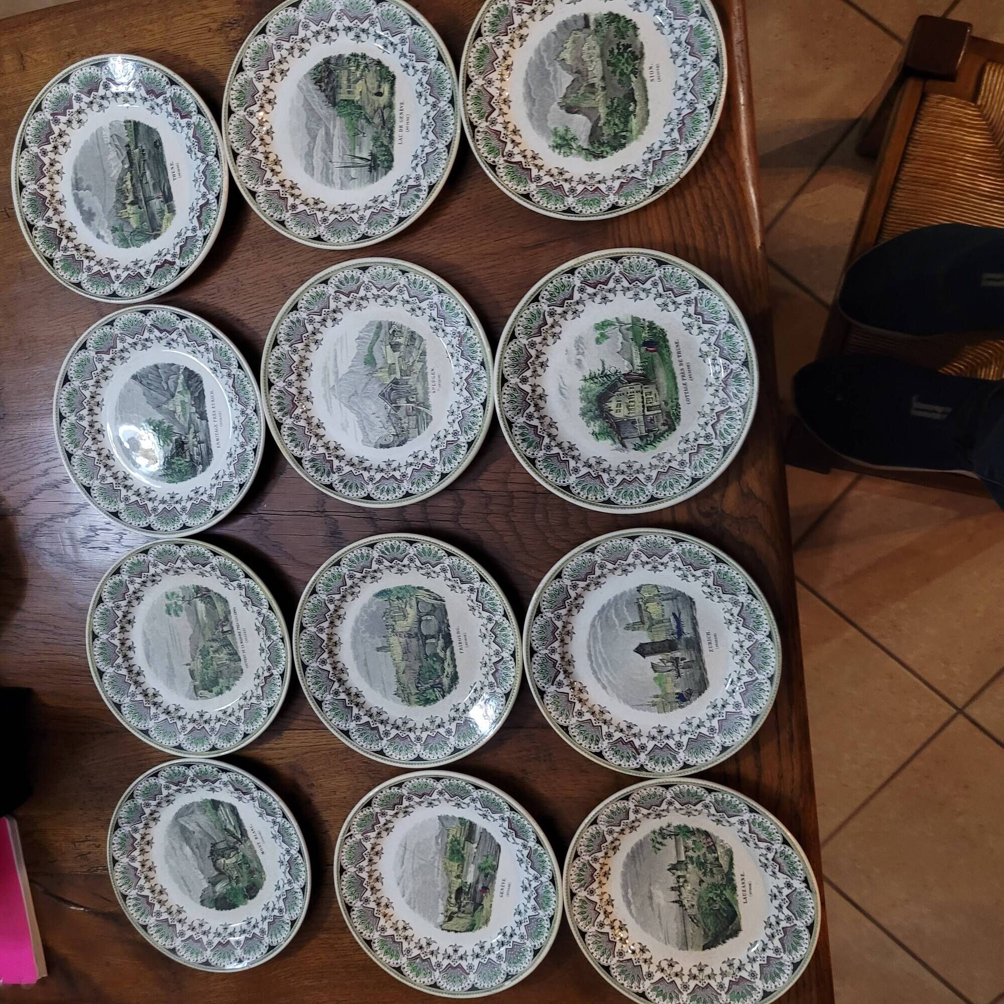 Assiettes creil et montereau