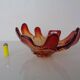 Sommerso Murano Glass Bowl, Italy, 1960s