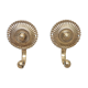 Pair golden brass patères