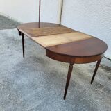 Louis XVl style mahogany table with 2 extensions n30