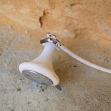 Vintage peg 3 hooks in white metal and bakelite