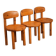 Set of 3 Scandinavian chairs by Rainer Daumilier.
