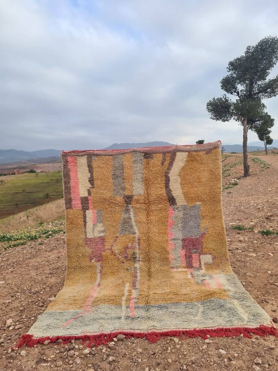 Handmade Berber wool BOUJAAD rug 300X200 cm