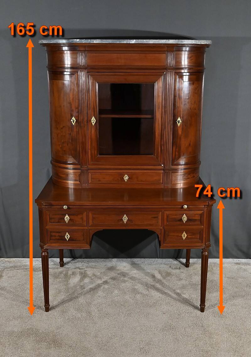 Louis XVI desk in Cuban mahogany – Late 18th century