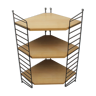 Étagère murale d’angle des années 1960, Nisse Strinning Suède