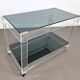 Lucite and smoked glass trolley | 1970s