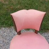 Paire de chaises de chambre vintage à dossier bas des années 30/50