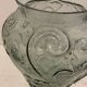 Sculpted glass vase