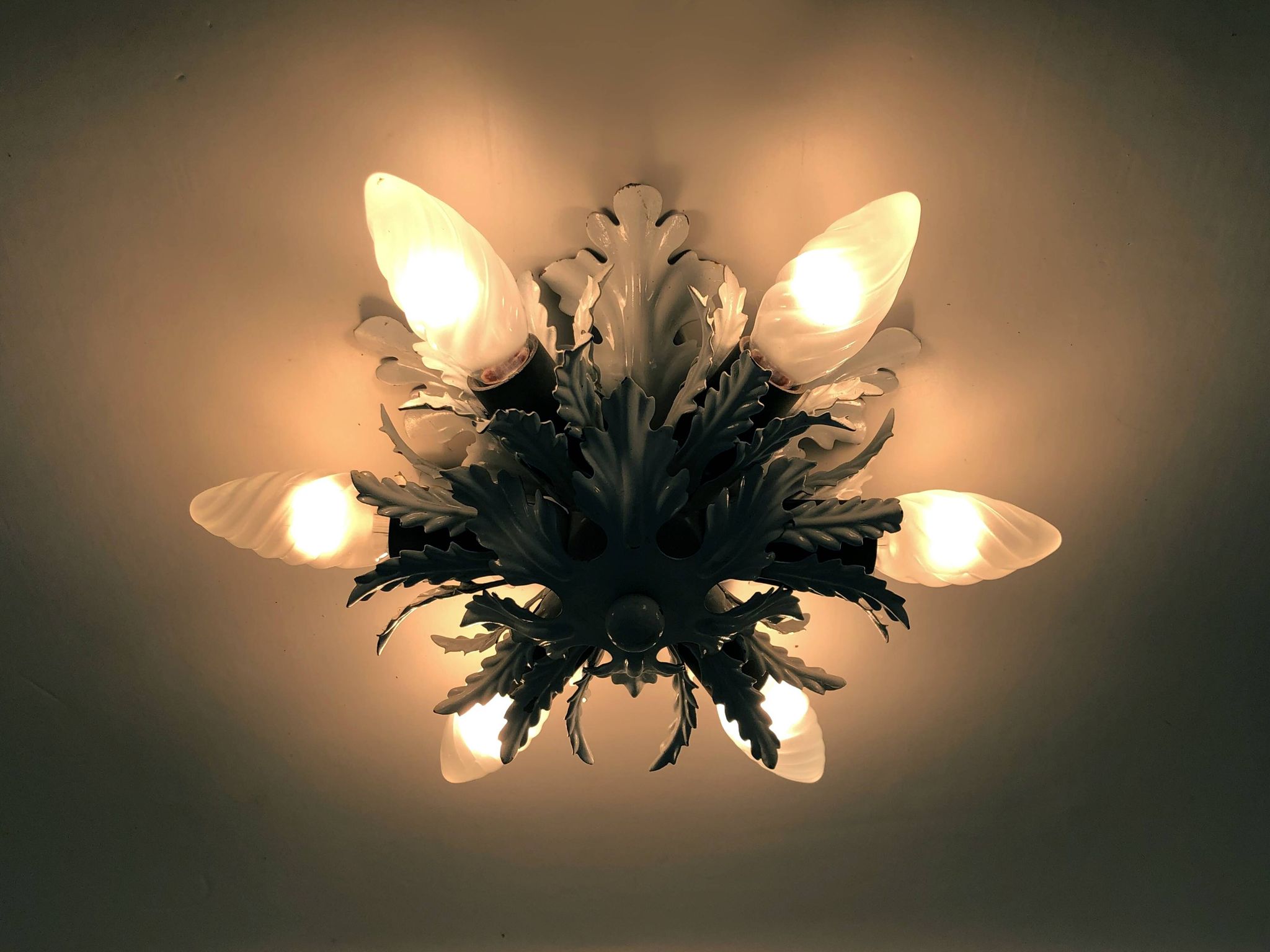 Banci Firenze wall or ceiling light with 6 lights, Italy, 1950s