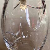 Egg-shaped crystal vase
