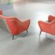 Set 1 1 armchair sofa organic years 50/60