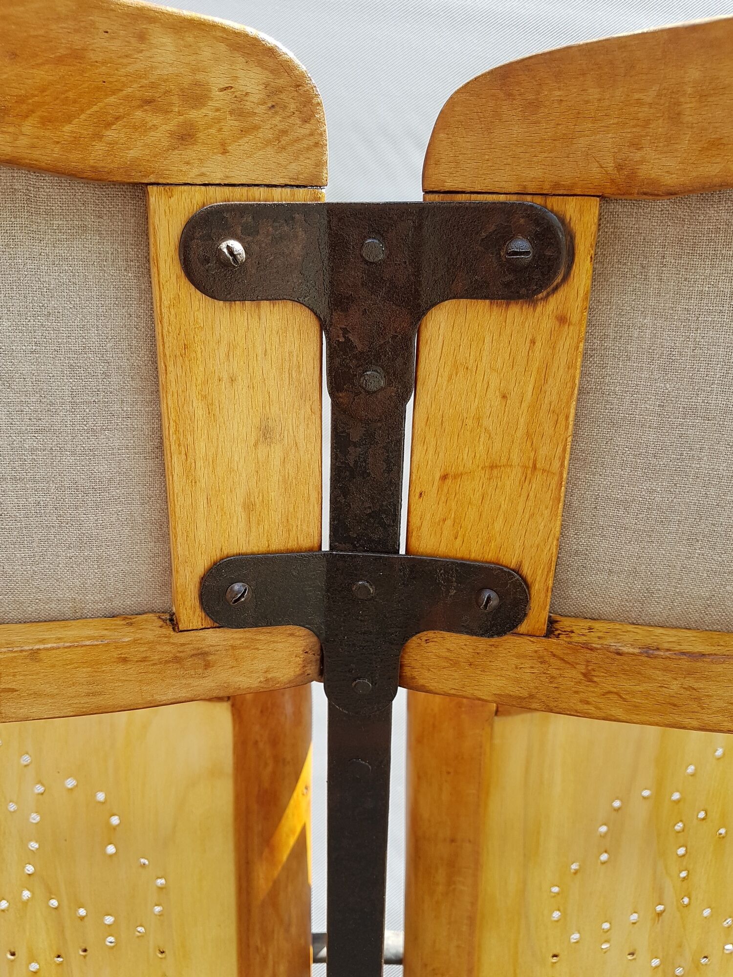 Cinema theatre seats paired with 1900 fabric Verel de Belval