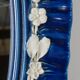 Antique mirror in porcelain from Italy - 64x50cm