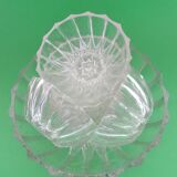 Salad with glass ramekins