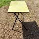 Yellow Formica folding table