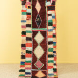 VINTAGE BOUCHEROUITE, BERBER RUG, 93 X 240