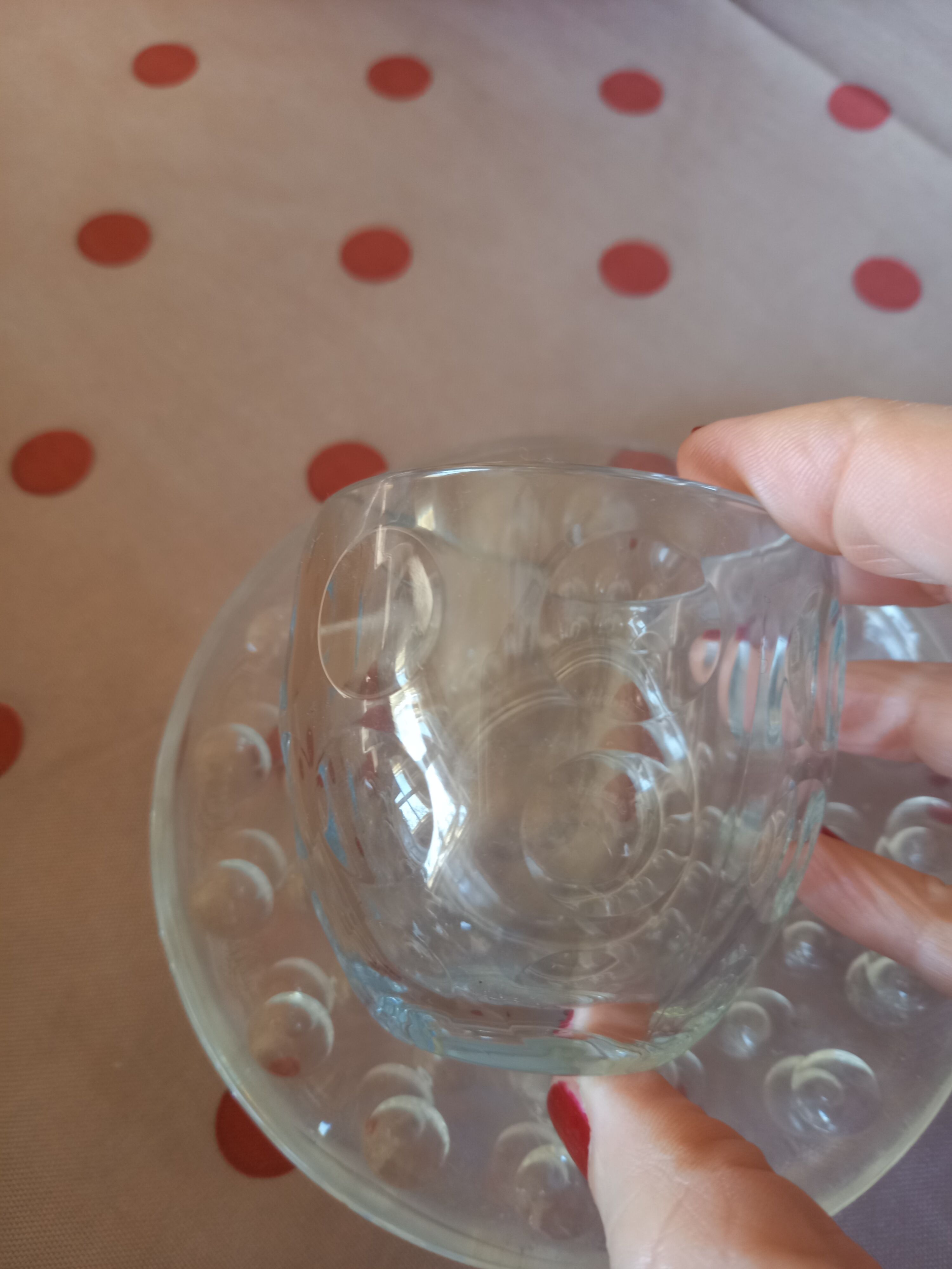 Set 4 cups 4 sub-cups Guzzini bubble model Venice