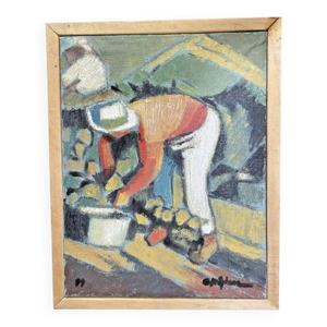 Huile sur toile signée - stephane