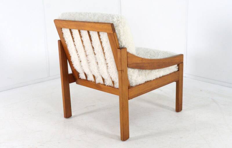 Pine armchair 'Gassel' Cream | one off a kind designer chair custom made