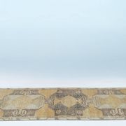 3x11 Mustard Brown Oriental Vintage Runner Rug, 85x329Cm