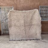 Moroccan Boucherouite rug white - 193 x 177 cm