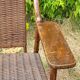 2 vintage rattan armchairs