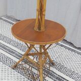 70s rattan lamppost