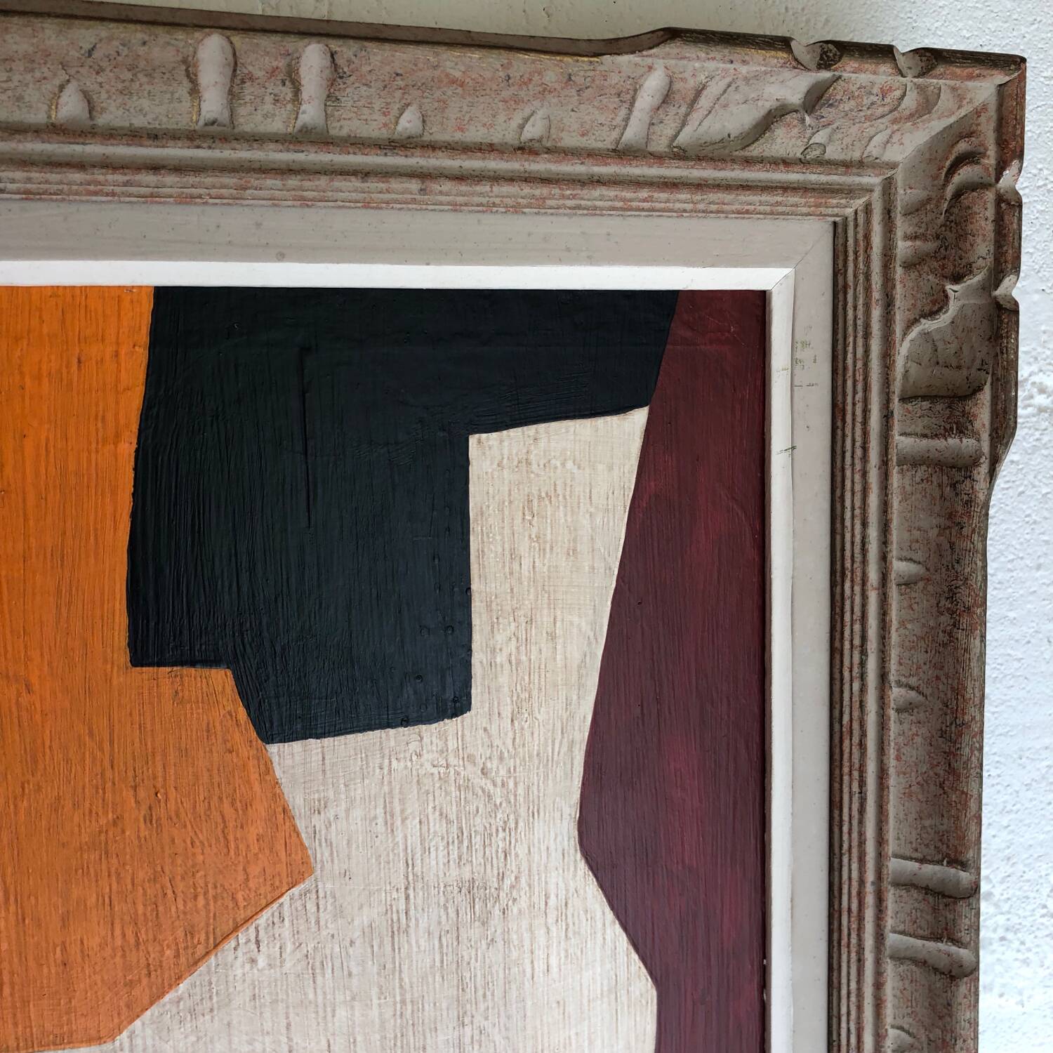 Abstract painting on panel