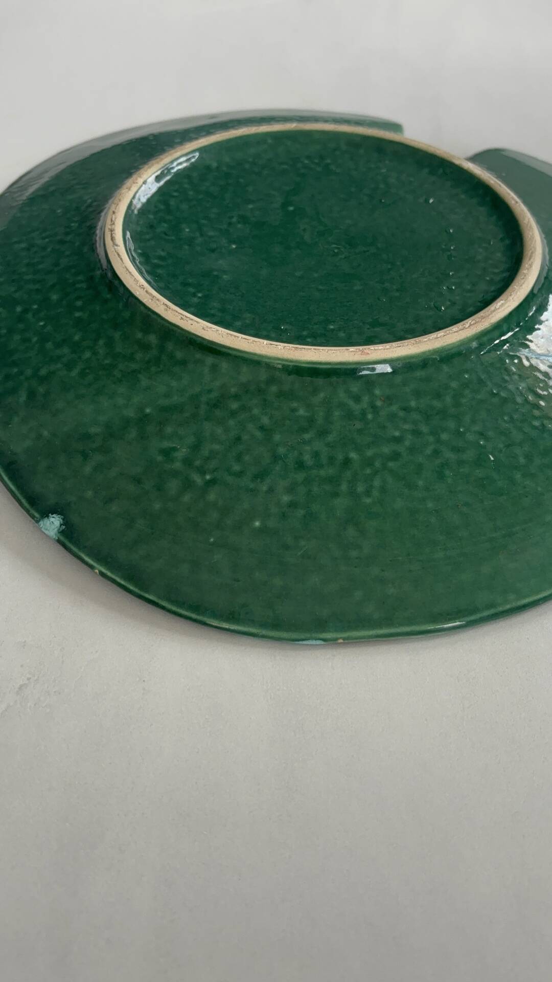 Vintage ceramic paint palette presentation plate | decorative bowl