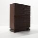 Vintage Brutalist Cabinet in Oak from Maison Aurora, Belgium, 1970s