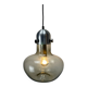 Smoked glass pendant lamp by Nettelhoff Leuchten 1970