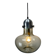 Smoked glass pendant lamp by Nettelhoff Leuchten 1970