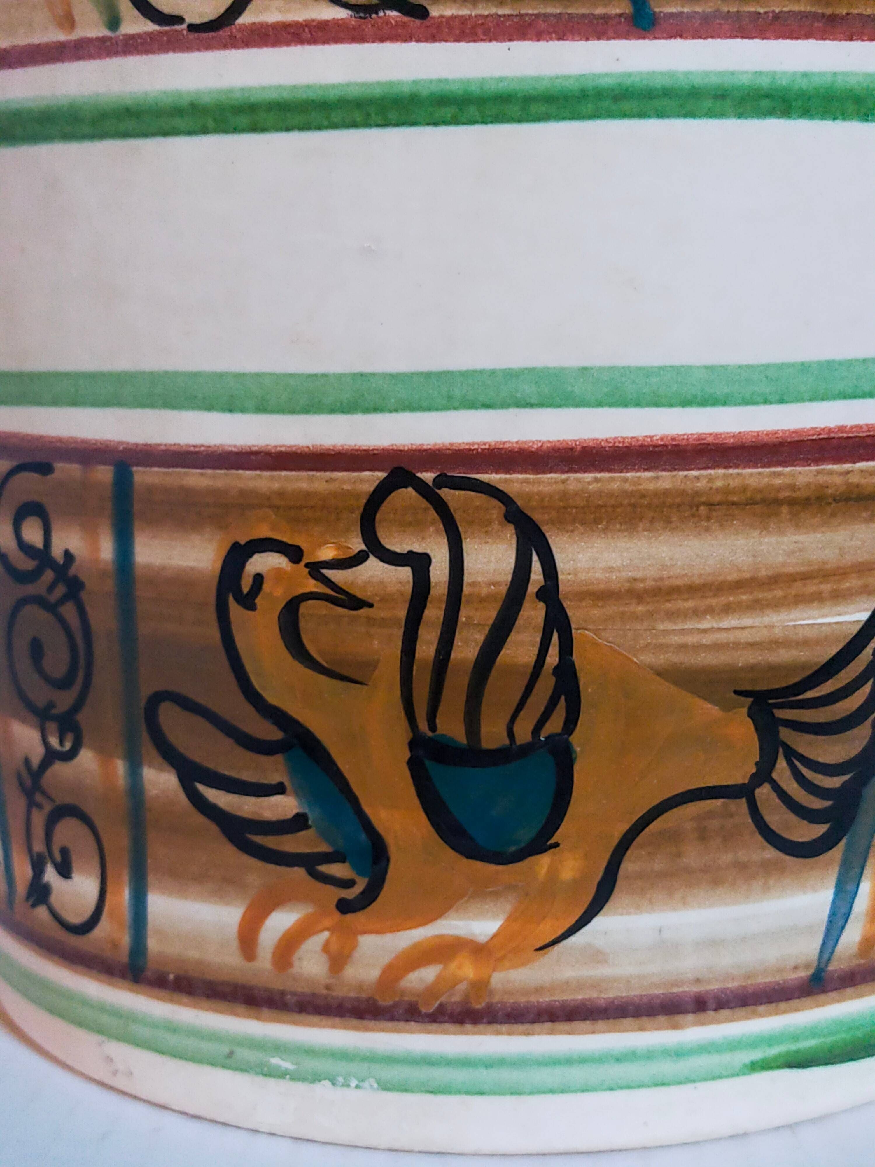 XXL ceramic planter from Saint-Pair-Sur-Mer from the NEUSTRICER earthenware factory, 1960s