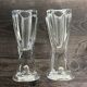 Vintage glass candlestick holders – Scandinavian design