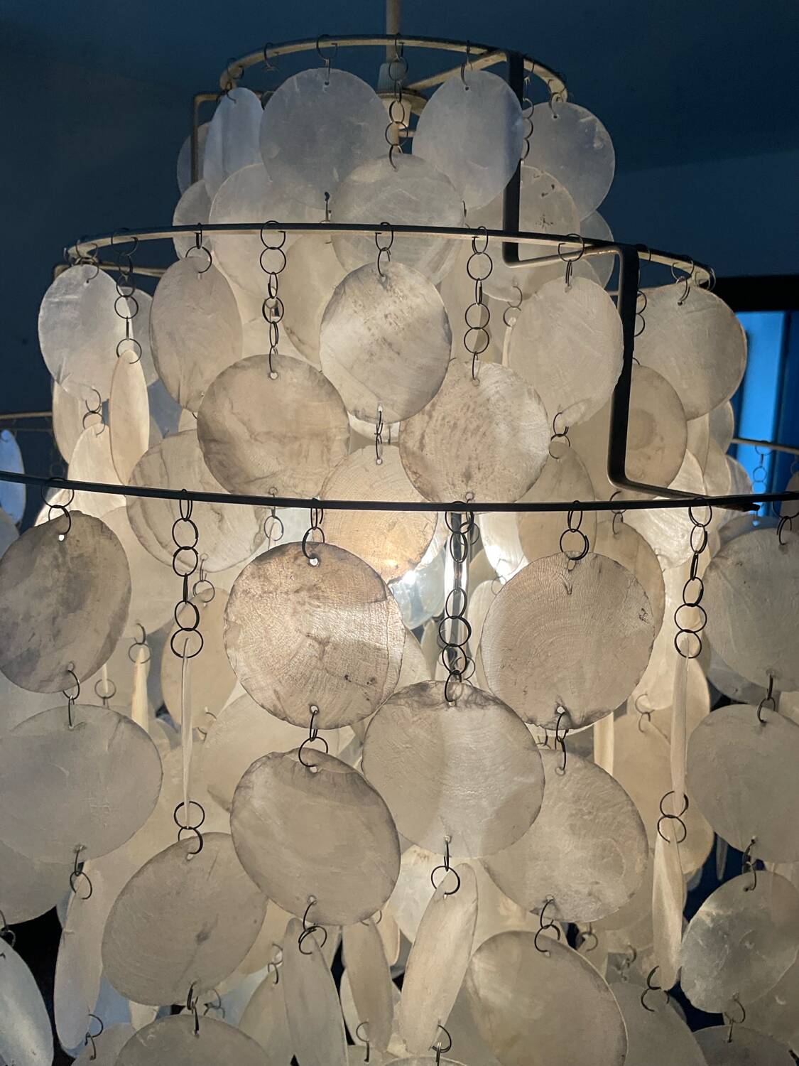 Lustre Verner Panton Fun 1DM suspension en nacre