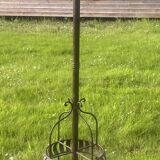 Coat rack called jellyfish, umbrella cane holder, iron and wood bistro parrot