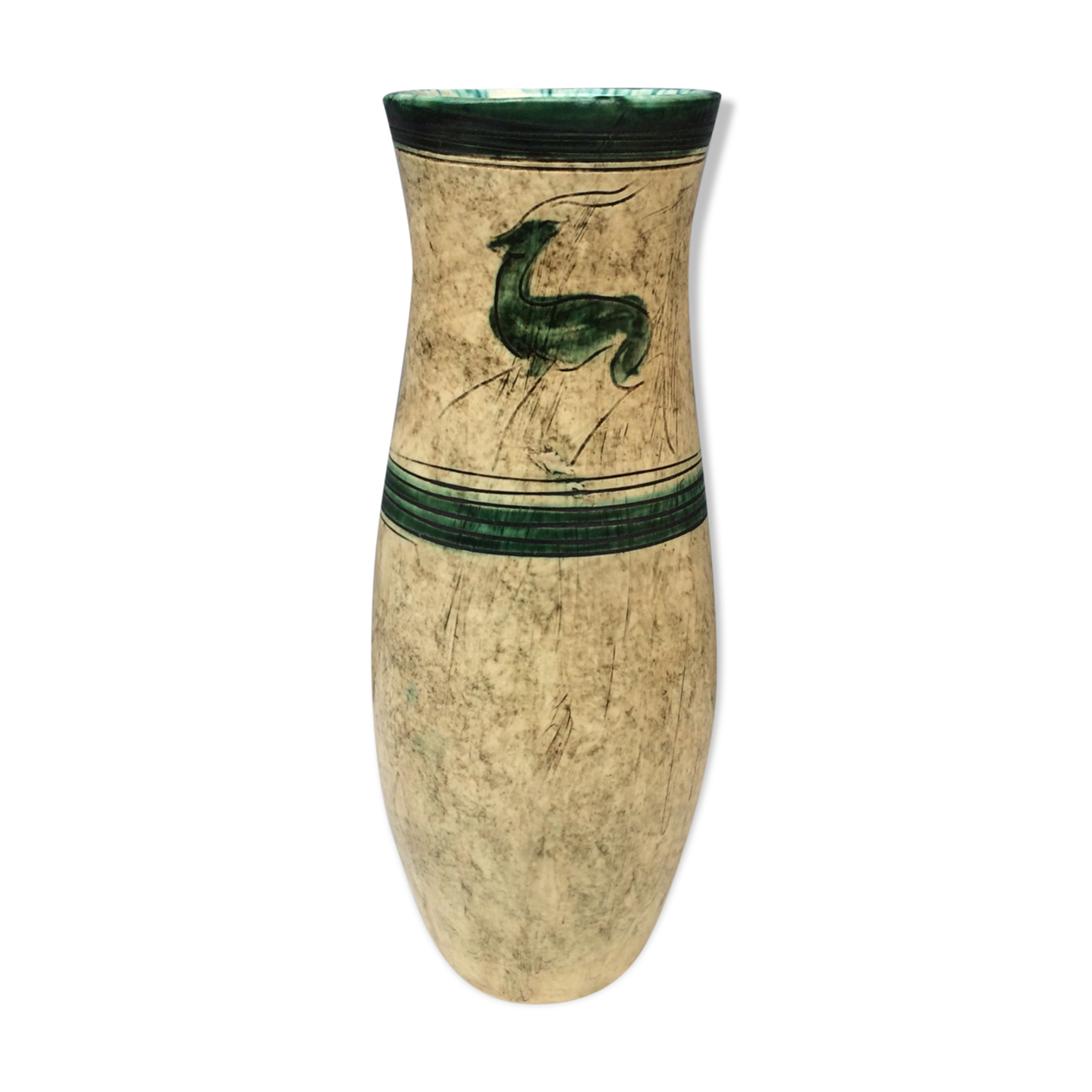 Ceramic vase signed “Joal”, 50s/60s